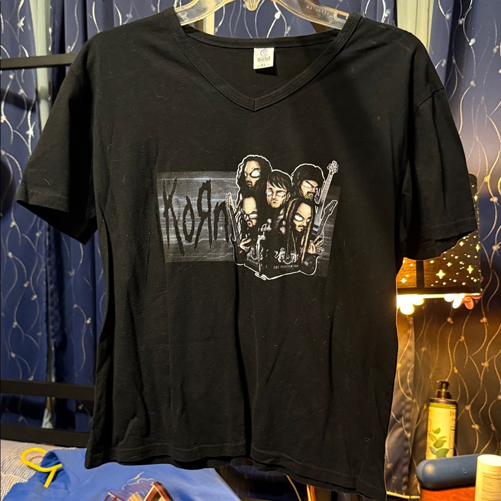 Black Graphic Band T-Shirt